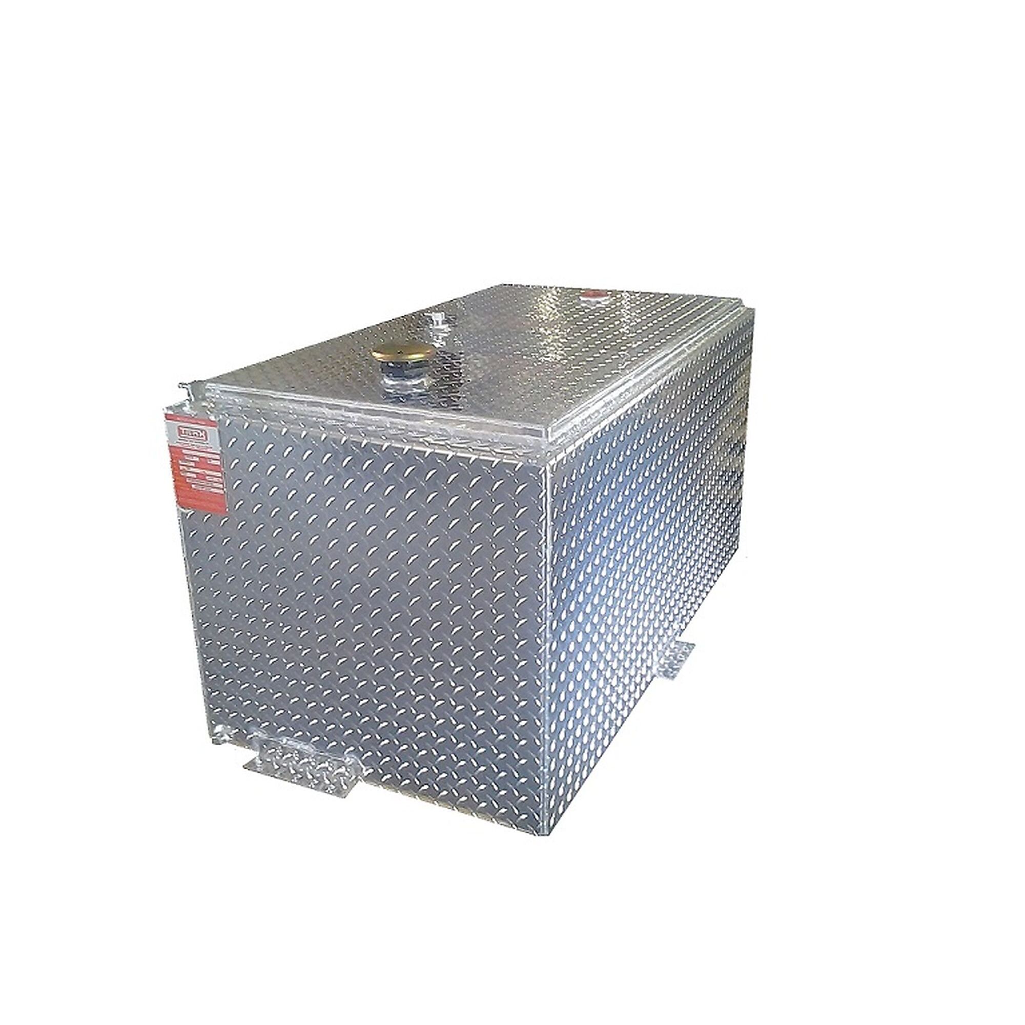 ATI Refueling Double Wall Tank - 110 Gal. Capacity, Rectangle, Diamond Plate Aluminum, Model# TTR110DW